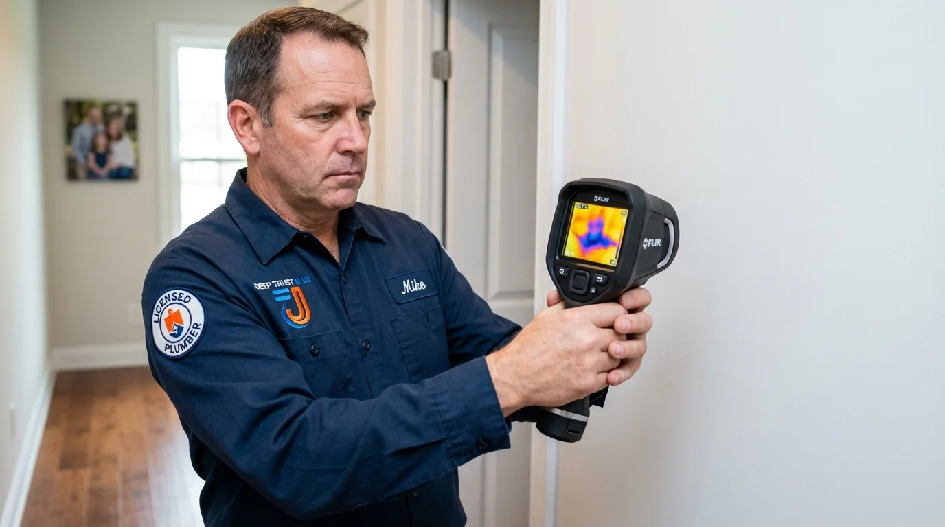 Thermal imaging leak detection by Johns Plumbing LLC in Portland
